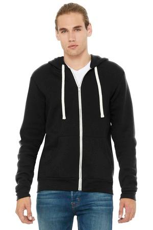 BELLA+CANVAS Unisex Triblend Sponge Fleece Full-Zip Hoodie