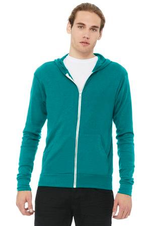 BELLA+CANVAS Unisex Triblend Full-Zip Lightweight Hoodie