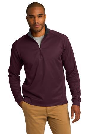 Port Authority Vertical Texture 1/4-Zip Pullover