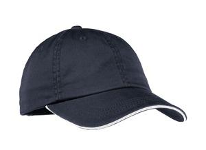 Port Authority Ladies Sandwich Bill Cap with Striped Closure