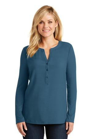 Port Authority Ladies Concept Henley Tunic Port Authority Ladies Concept Henley Tunic