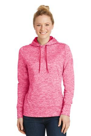 Sport-Tek Ladies PosiCharge Electric Heather Fleece Hooded Pullover