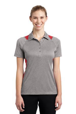 Sport-Tek Ladies Heather Colorblock Contender Polo Sport-Tek Ladies Heather Colorblock Contender Polo