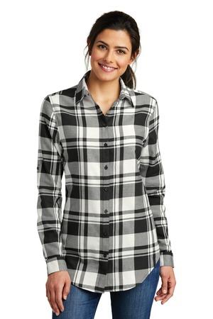 Port Authority Ladies Plaid Flannel Tunic