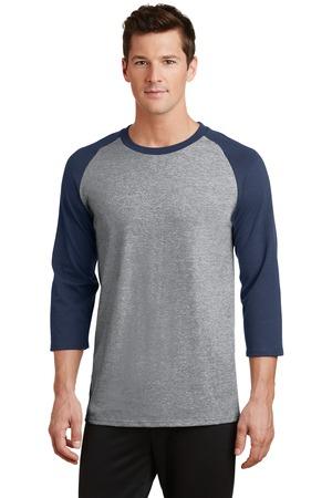 Port & Company Core Blend 3/4-Sleeve Raglan Tee