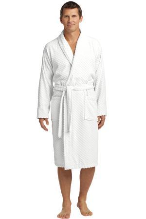 Port Authority Checkered Terry Shawl Collar Robe Port Authority Checkered Terry Shawl Collar Robe