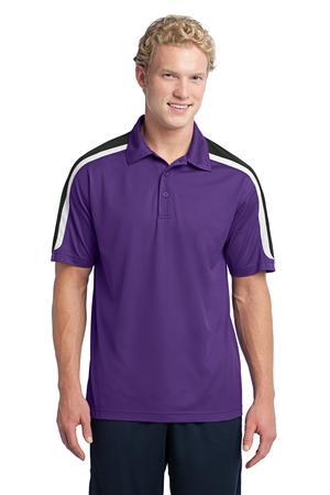 Sport-Tek Tricolor Shoulder Micropique Sport-Wick Polo