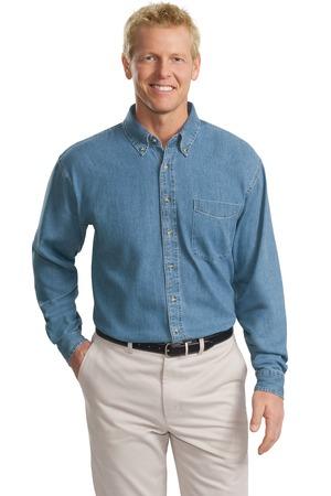 Port Authority Tall Long Sleeve Denim Shirt