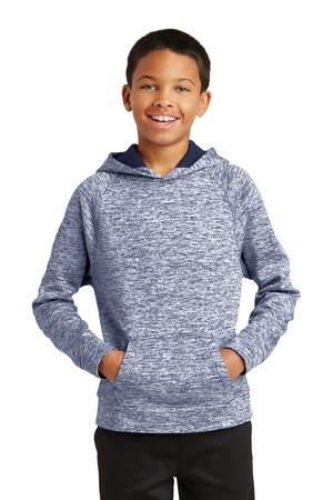 Sport-Tek Youth PosiCharge Electric Heather Fleece Hooded Pullover