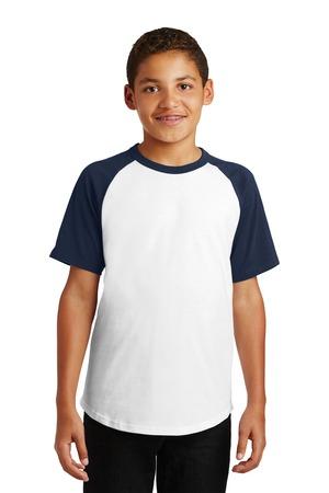 Sport-Tek Youth Short Sleeve Colorblock Raglan Jersey