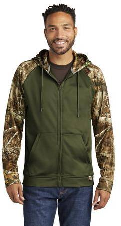 Russell Outdoors Realtree Performance Colorblock Full-Zip Hoodie RU452