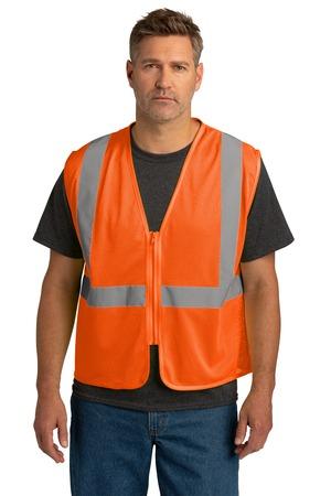 ANSI 107 Class 2 Economy Mesh Zippered Vest.