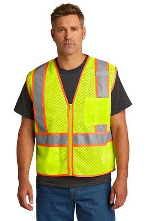 ANSI 107 Class 2 Mesh Zippered Two-Tone Vest.