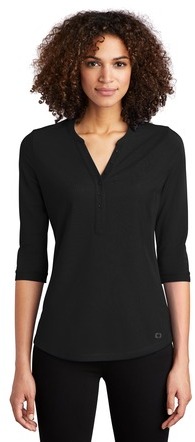 OGIO Ladies Jewel Henley