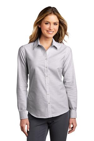 Ladies SuperPro Oxford Stripe Shirt.