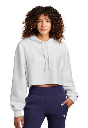 Women's Reverse Weave Cropped Cut-Off Hooded Sweatshirt