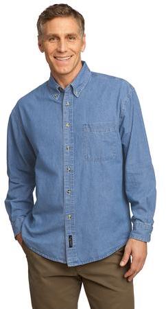 Port & Company - Long Sleeve Value Denim Shirt.