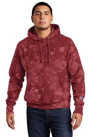 Reverse Weave Scrunch-Dye Tie-Dye Hooded Sweatshirt.