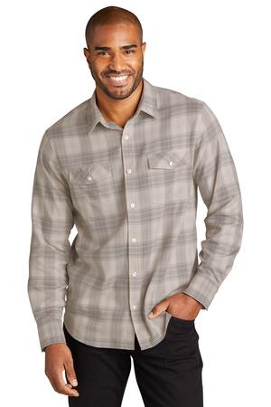 Long Sleeve Ombre Plaid Shirt