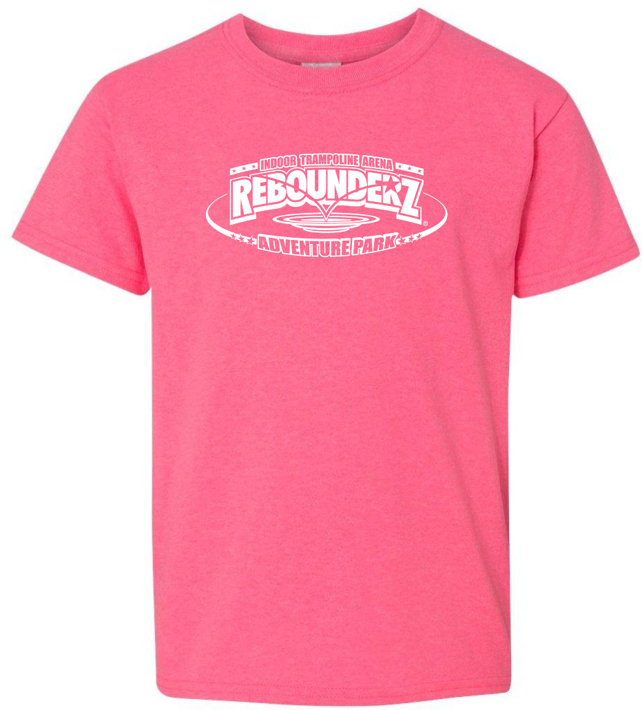 Youth Tee in Safety Pink