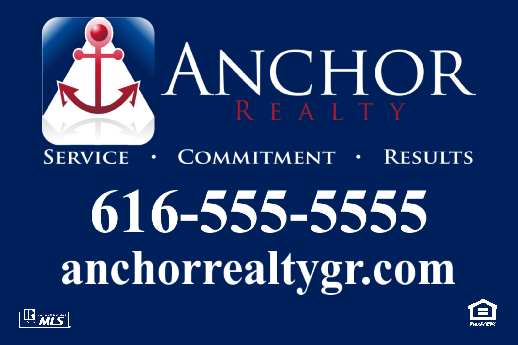 Real Estate Sign - Company Contact Info