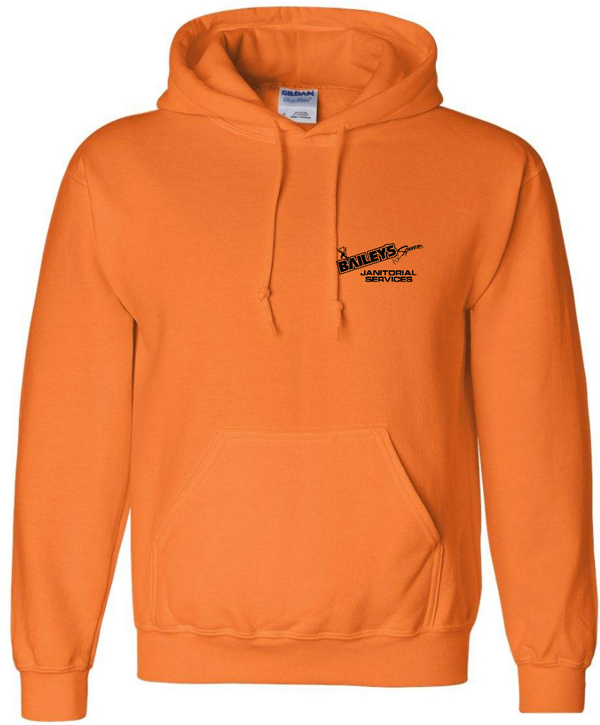 Janitorial Hoodie Orange