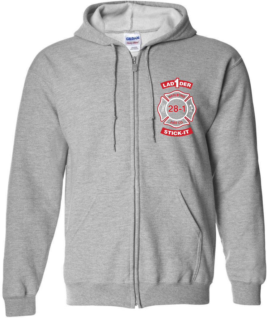 Full Zip Hoodie - Grey