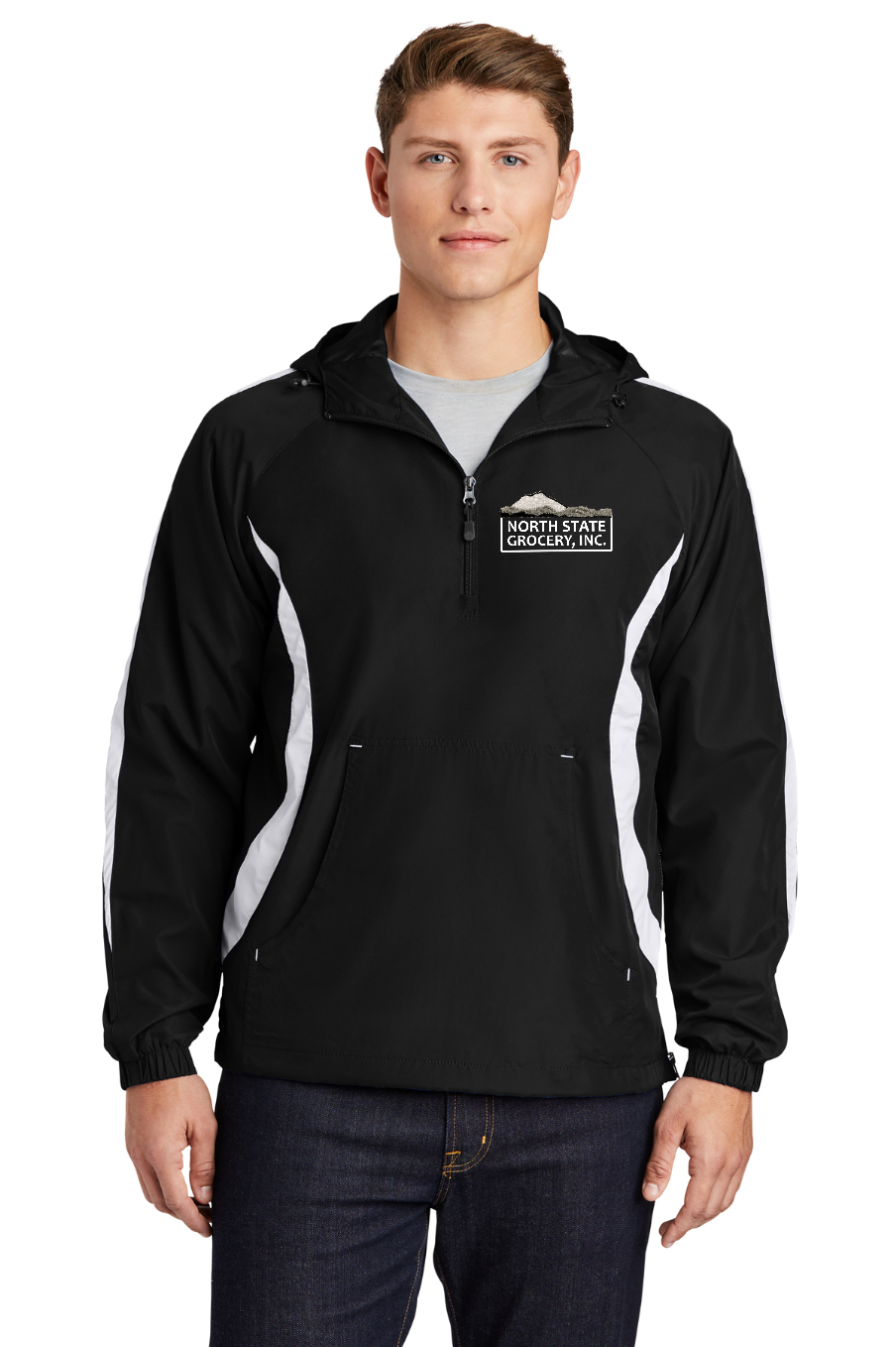NORTH STATE GROCERY; COLORBLOCK RAGLAN ANORAK. JST63