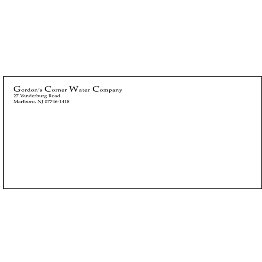 #10 Standard Envelope