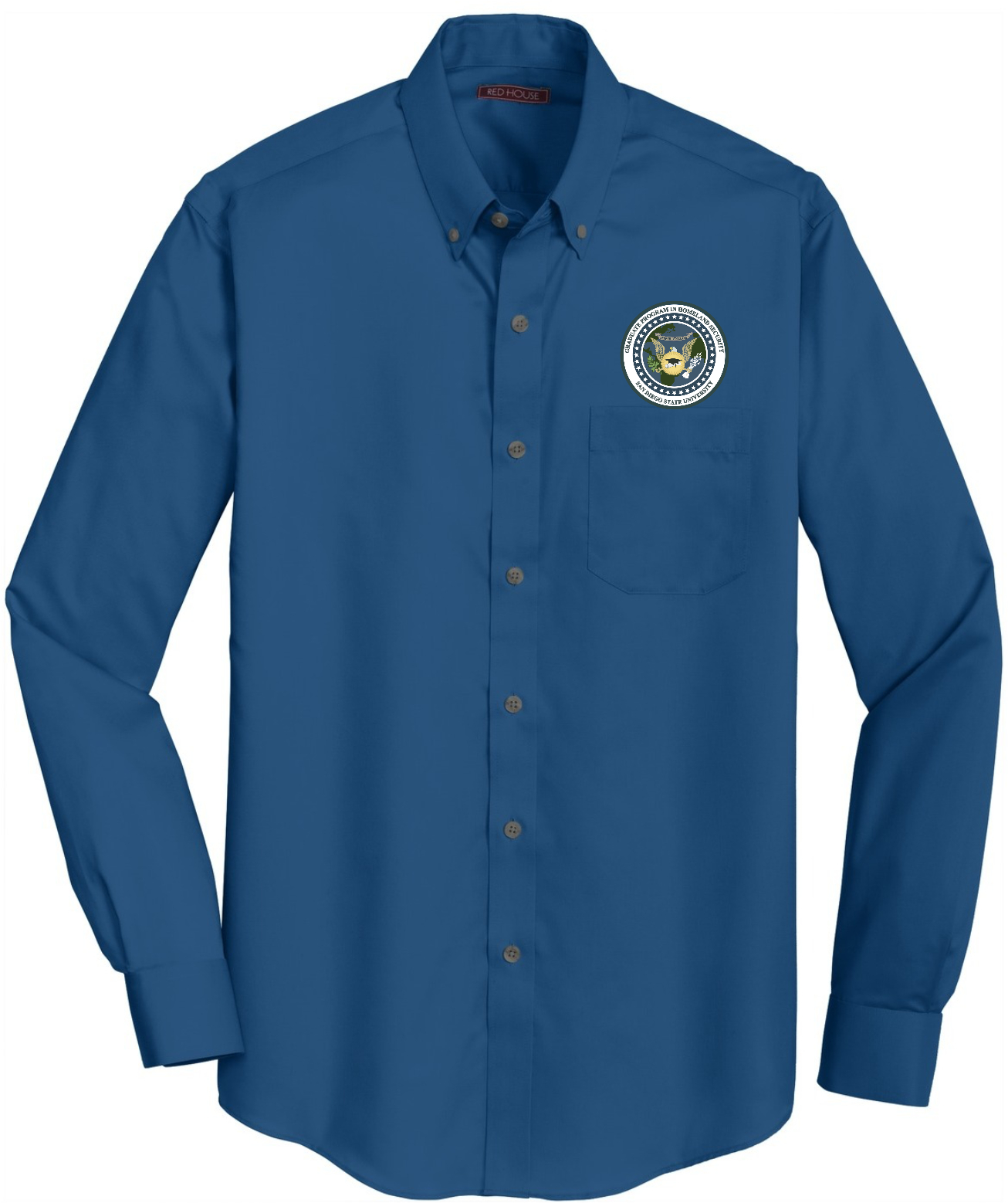 SDSU HSEC Embroidered Mens Button Down 