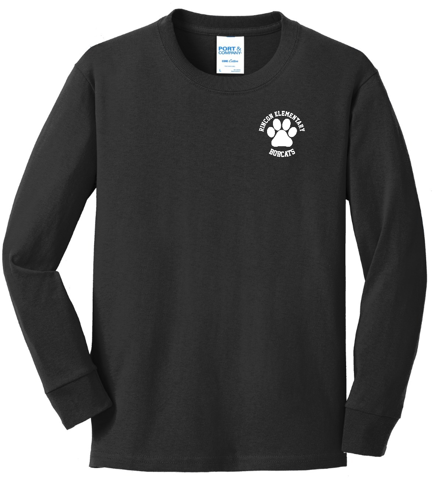 black youth uniform long sleeve