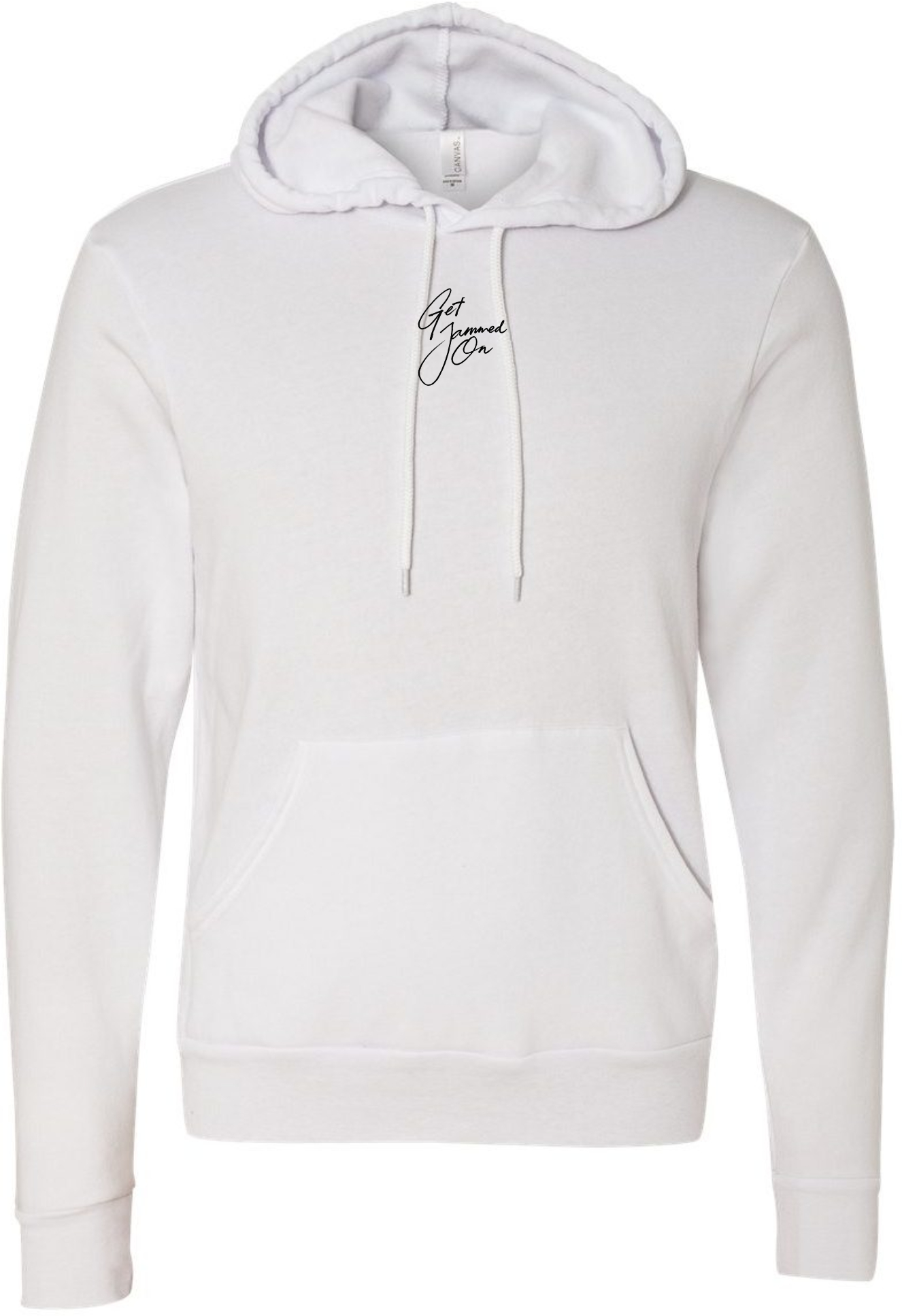 Get Jammed On White Fleece Hoodie