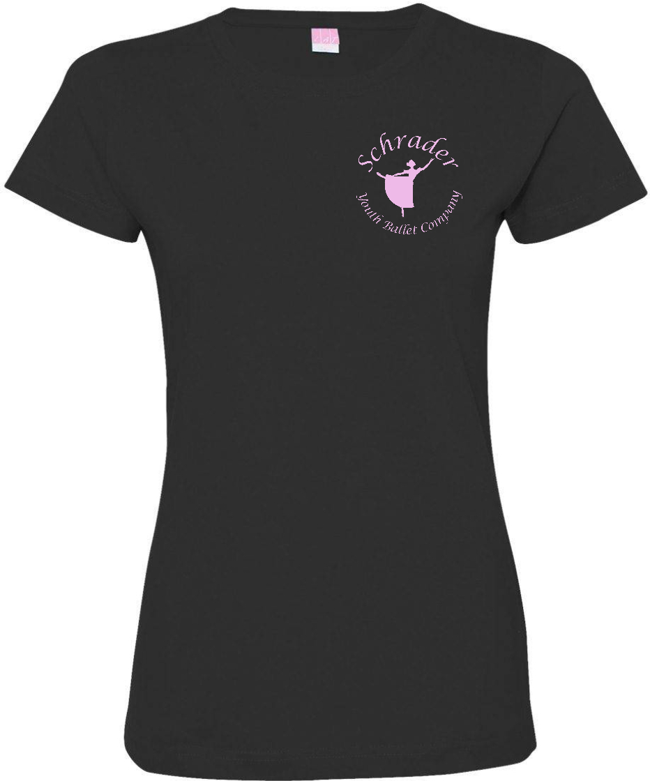 SYBC logon on LADIES fine jersey tshirt