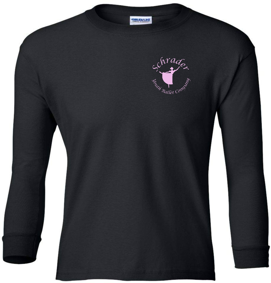 SYBC logon on YOUTH long sleeve tshirt