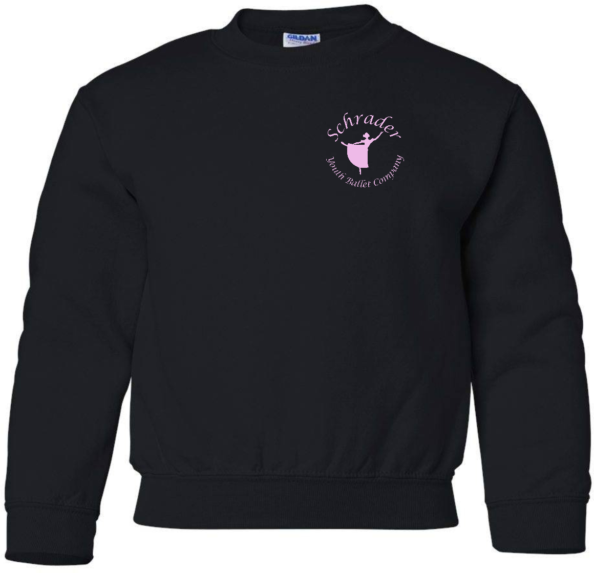SYBC logo  on YOUTH crewneck sweatshirt