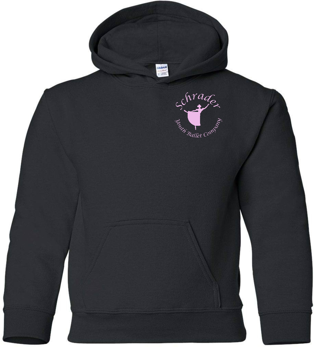 SYBC logo  on YOUTH hooded sweatshirt
