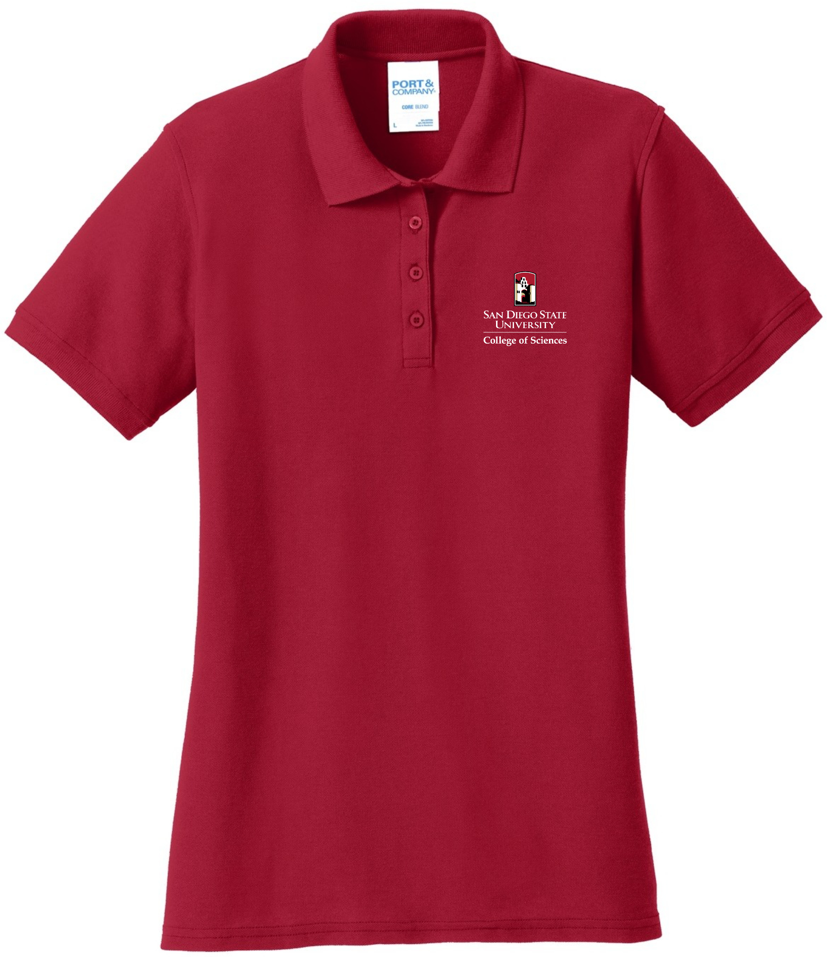 SDSU COS Ladies Short Sleeve Polo