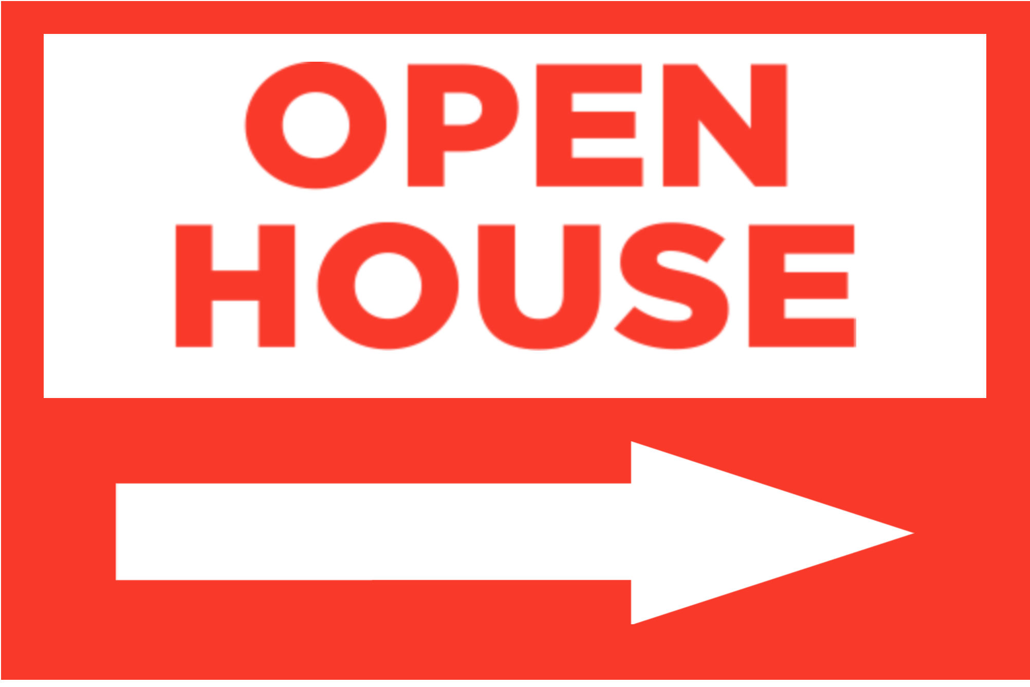 12x18 Open House Sign 1