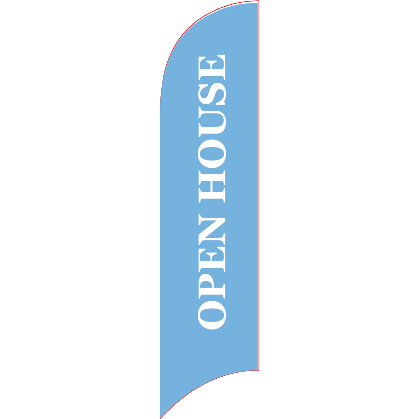 10ft Single Reverse Feather Flag 1
