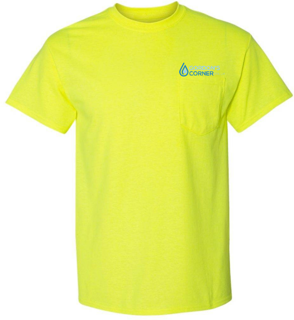 Pocket T-shirt - Safety Green