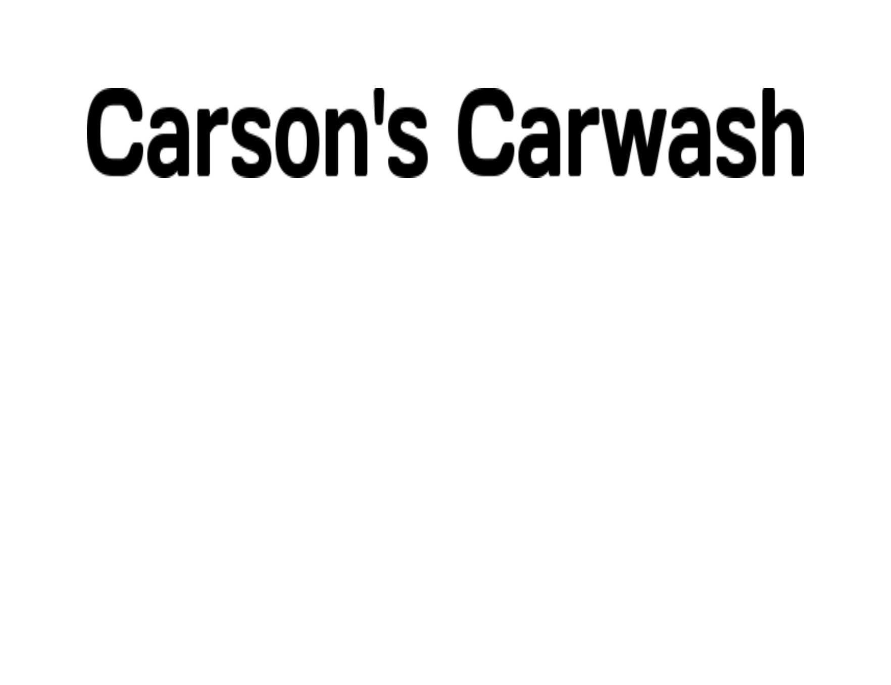 Carson's Carwash