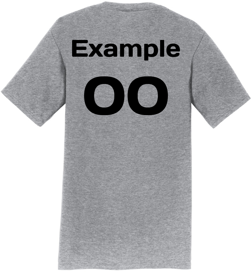 names and numbers tee