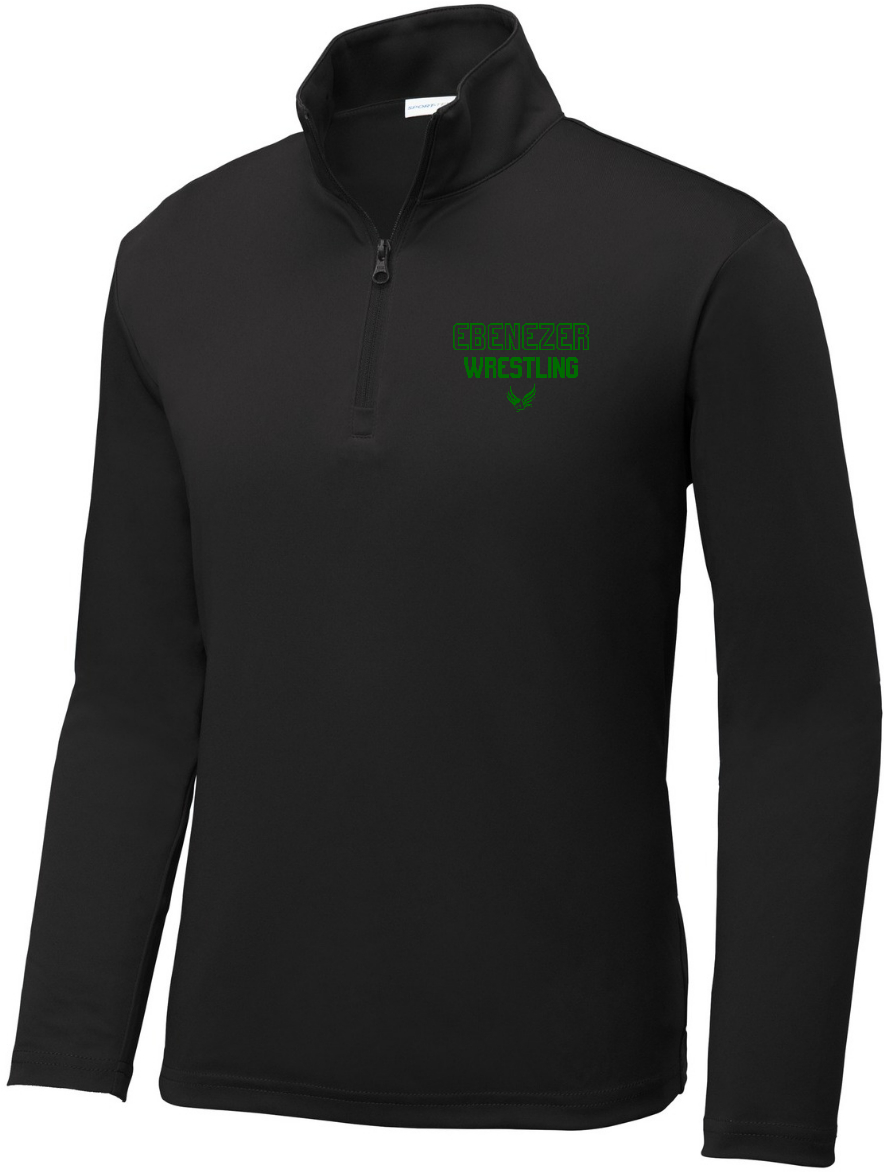 YST357 Black Youth 1/4 Zip