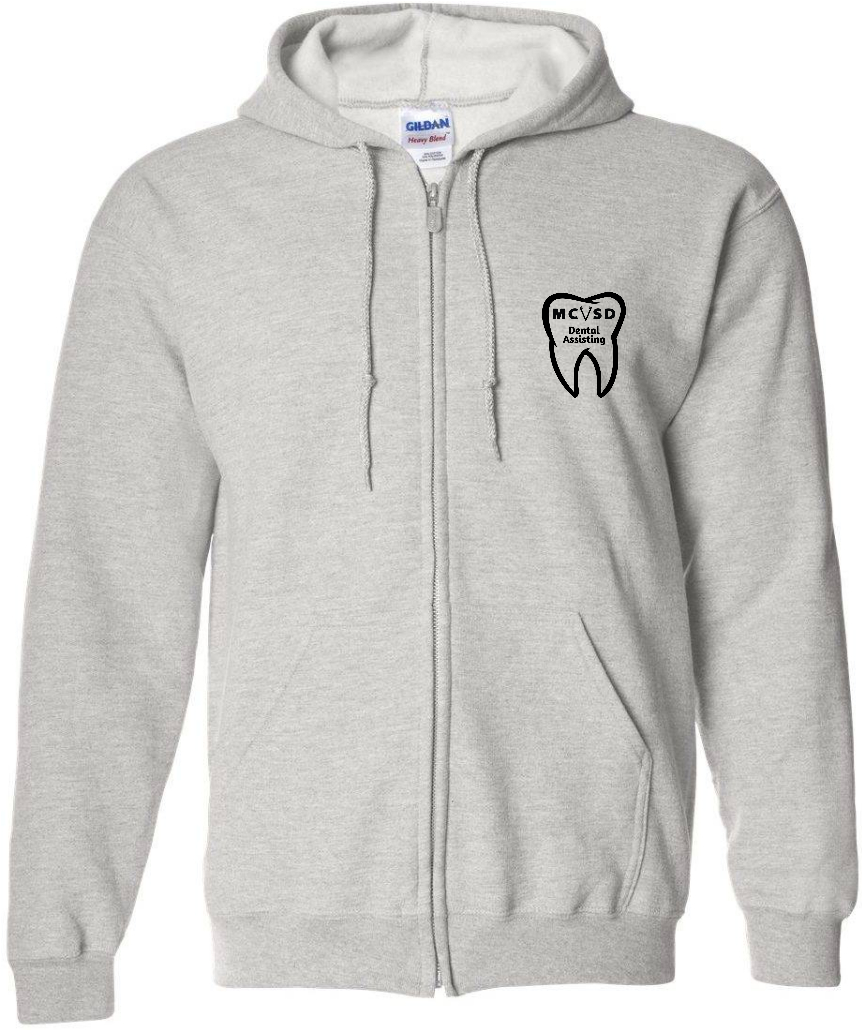 Full-Zip Hoodie Dental - Ash