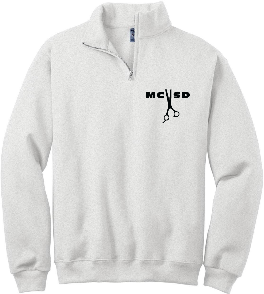 1/4 Zip Cosmetology - Ash