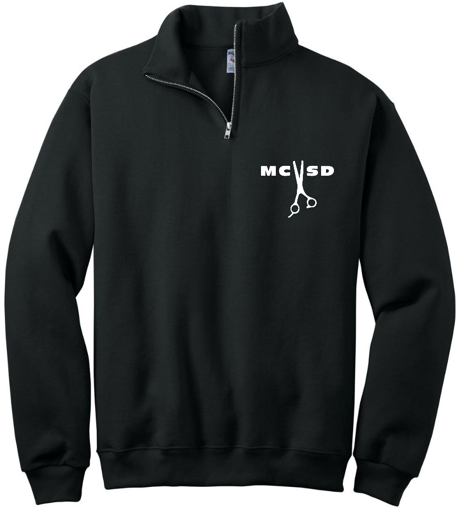 1/4 Zip Cosmetology - Black