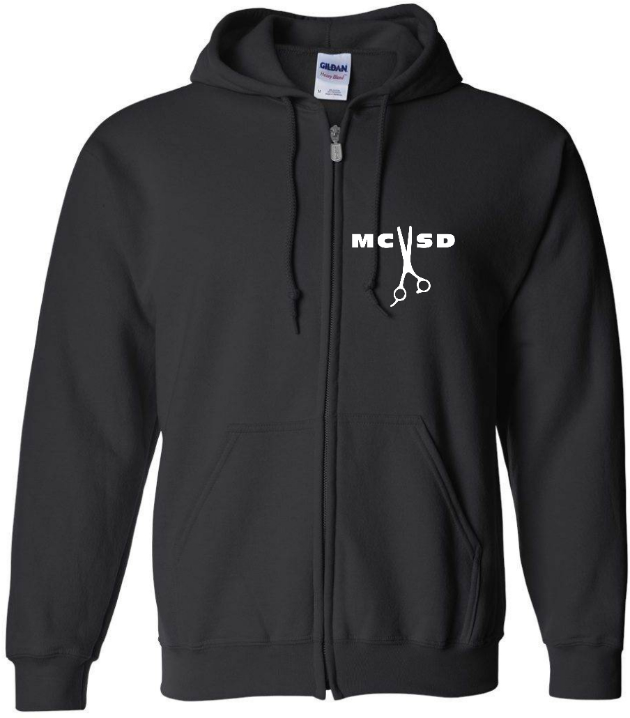 Full Zip Hairdresser - Black