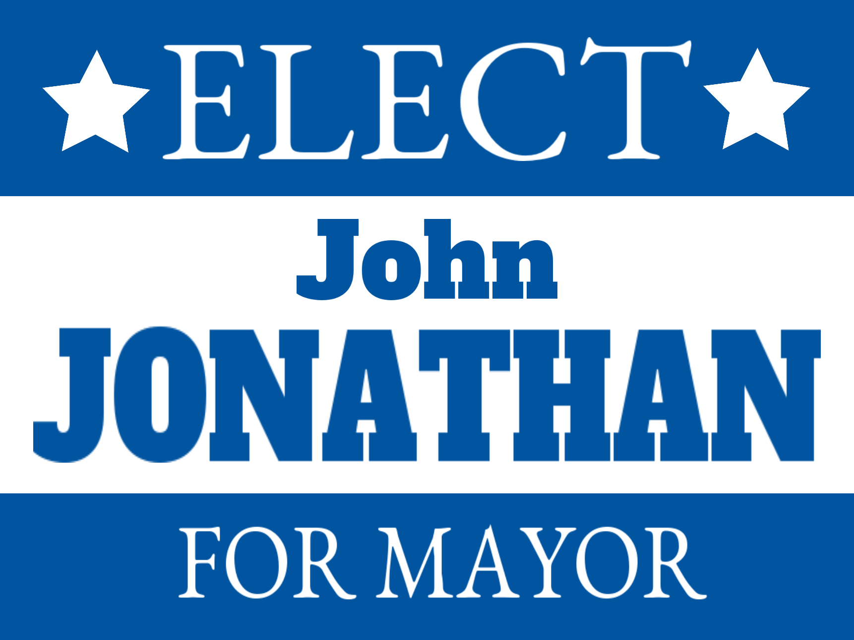 Yard Sign, Political - 18 x 24