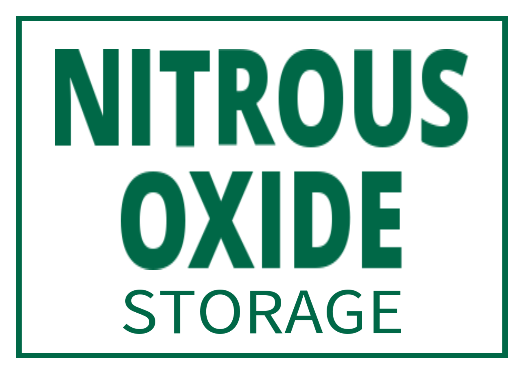 10x14 PVC Wall Sign, Safety - Tags: Nitrous, oxide, storage, gases, closet, health, canister