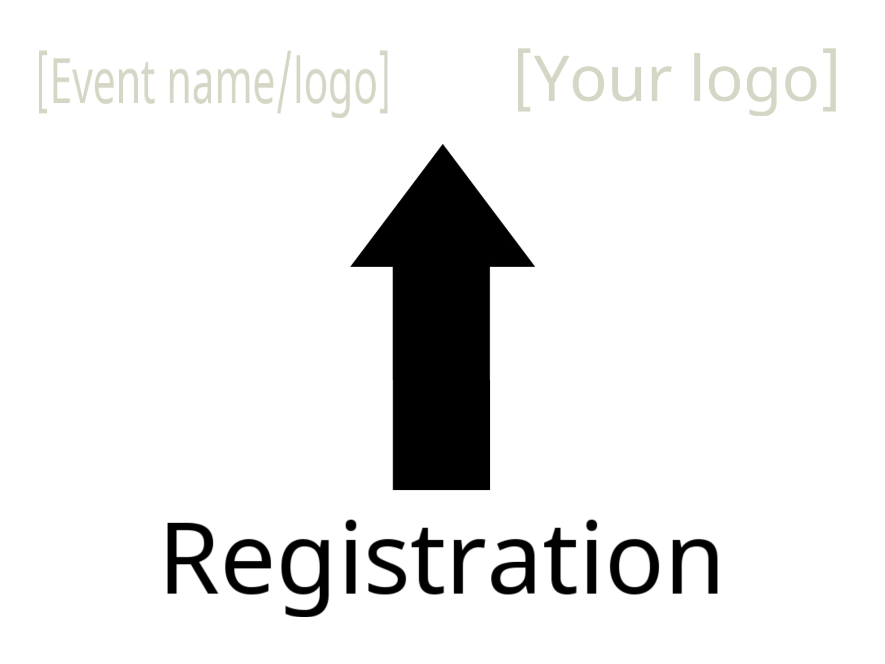 Yard Sign, Event 18 x 24 Tags event, registration, register